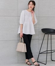 【オンワード】 any SiS>パンツ 【WEB・一部店舗限定】楽々ビューティースティック パンツ ブラック 1 レディース