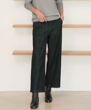 【オンワード】 J.PRESS LADIES>パンツ 【洗える】9ozストレッチ デニム ワイド パンツ ブラック 11 レディース