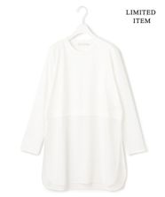 【オンワード】 ICB>トップス 【WEB限定・洗える】 シアージャージーコンビ カットソー オフホワイト M レディース