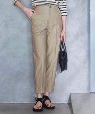 【オンワード】 23区>パンツ 【SLOW/洗える】バックサテンストレッチ ベイカーパンツ ベージュ 40 レディース