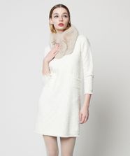 【オンワード】 TOCCA>ワンピース 【洗える！】UNSNARL TWEED ドレス ホワイト M レディース