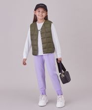 【オンワード】 UNFILO>パンツ 【110-150cm】最愛ジョグパン(UNISEX) ラベンダー 110 キッズ
