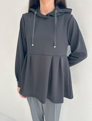 【fifth/フィフス】ペプラムフードプルオーバー