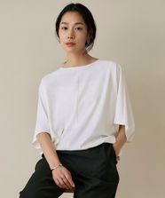 【オンワード】 ICB>トップス 【UVカット・接触冷感・速乾・洗える】マットスキューバ ドルマンスリーブプルオーバー オフホワイト S レディース