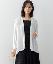 【オンワード】 組曲 L（大きいサイズ）>トップス 【WEB限定・UVケア・接触冷感】ドレープジャージー カーディガン アイボリー 5 レディース