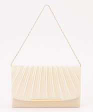 【オンワード】 any SiS>バッグ 【2WAY】ギャザープリーツパーティ バッグ シャンパン F レディース