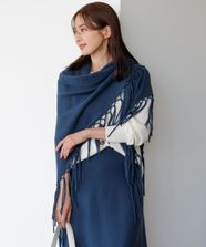 【オンワード】 23区>ファッション雑貨 【杏さん着用】ウールカシミヤ トライアングル ストール ダルブルー F レディース