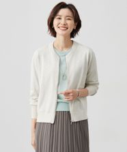 【オンワード】 J.PRESS LADIES L（大きいサイズ）>トップス 【洗える】ニット ブルゾン カーディガン ナチュラル T13 レディース