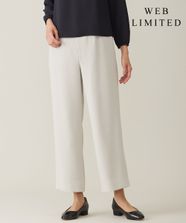 【オンワード】 J.PRESS LADIES>パンツ 【WEB限定カラーあり・洗える】セラテリーダブルクロス セミワイド パンツ ベージュ 11 レディース