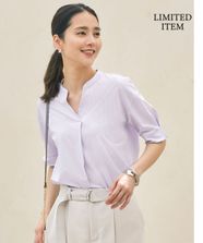 【オンワード】 自由区>トップス 【WEB限定・洗える】サッカージャージー カットソー ラベンダー 38 レディース