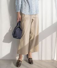 【オンワード】 J.PRESS LADIES L（大きいサイズ）>パンツ 【洗える・セットアップ対応】セルロースリネンストレッチ セミワイド パンツ ベージュ T15 レディース