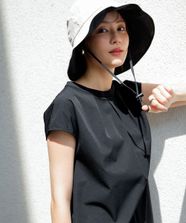 【オンワード】 any SiS>帽子 【UVカット・洗える】シャインカット ハット ライトベージュ 2 レディース