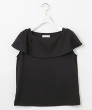 【オンワード】 any SiS>トップス ケープディテール カットソー ブラック 2 レディース
