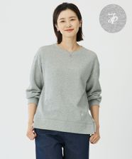 【オンワード】 J.PRESS LADIES L（大きいサイズ）>トップス 【完全受注生産】URAKEカスタマイズ プルオーバー ブランドロゴ×ラメトップグレー T15 レディース