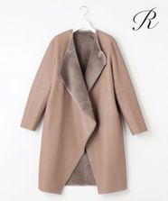 【オンワード】 23区 L（大きいサイズ）>ジャケット/アウター 【R(アール)】ムートンコート ベージュ 44 レディース