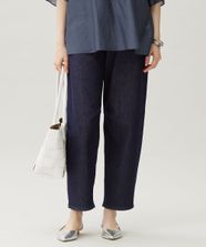 【オンワード】 自由区>パンツ 【洗える】ウスカルデニムダーツカーブ パンツ インディゴ 40 レディース