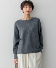 【オンワード】 23区 S（小さいサイズ）>トップス 【洗える】ラメウール ドルマンスリーブ ニット ライトグレー 32 レディース