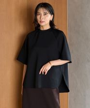 【オンワード】 UNFILO>トップス 【接触冷感/UVカット】BEAUTY FORM JERSEY Light バックZIPトップス ブラック S レディース