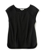 【オンワード】 23区 L（大きいサイズ）>トップス 【SLOW/一部店舗限定】ミドルフライスジャージー キャップスリーブカットソー ブラック 44 レディース