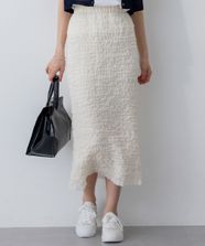 【オンワード】 23区 L（大きいサイズ）>スカート 【GOLD LABEL】シュリンクレース スカート ベージュ 44 レディース