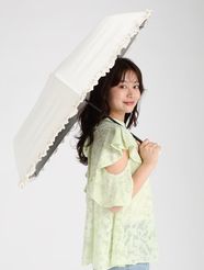 【fifth/フィフス】フリルデザイン晴雨兼用折り畳み傘