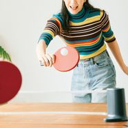 おうちの机が卓球台に!!いつでもどこでもエキサイト ポータブル卓球セット【送料無料】