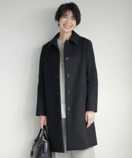 【オンワード】 J.PRESS LADIES L（大きいサイズ）>ジャケット/アウター ショートビーバー ステンカラー コート ブラック T15 レディース