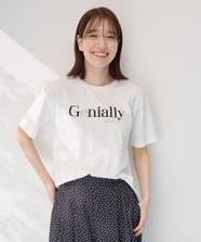 【オンワード】 any FAM>トップス 【洗濯機可/UVケア/接触冷感】半袖ロゴＴシャツ オフ[ロゴプリント＆刺繍] 2 レディース