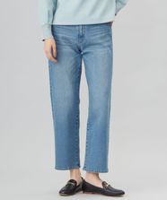【オンワード】 J.PRESS LADIES>パンツ 【洗える】BASIC STRETCH DENIM ボーイフィット パンツ ダルブルー 7 レディース