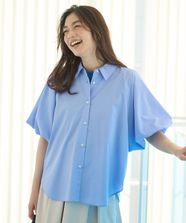 【オンワード】 any FAM>トップス 【接触冷感/UVカット/抗菌防臭/速乾】エニイファンクション パフスリーブブラウス サックス 2 レディース
