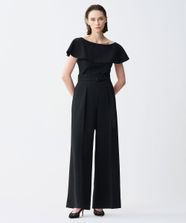 【オンワード】 uncrave>パンツ 【撥水・洗濯機洗い可】プルーフダブルクロス ワイドパンツ ブラック 00 レディース
