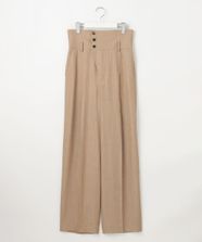 【オンワード】 23区>パンツ 【GOLD LABEL】ナチュラルシャンブレー タックパンツ ベージュ 38 レディース