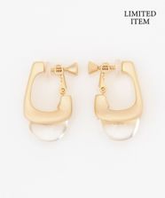 【オンワード】 自由区>アクセサリー 【カタログ掲載・WEB限定】クリアポイント イヤリング マットゴールド F レディース