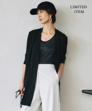 【オンワード】 ICB>トップス 【WEB限定・洗える】PINION ロングカーディガン ブラック S レディース