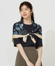 【オンワード】 any SiS>ファッション雑貨 フラワー スカーフ ネイビーベース 2 レディース