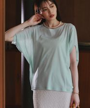 【オンワード】 23区 L（大きいサイズ）>トップス 【洗える】シアーTEE ミント 44 レディース