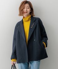 【オンワード】 23区 S（小さいサイズ）>ジャケット/アウター コンプレストパイル ライトアウター ダルブルー 32 レディース