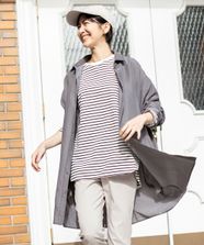 【オンワード】 any FAM>トップス 【手洗い可能】ウォッシャブルデニムシャツ グレー F レディース