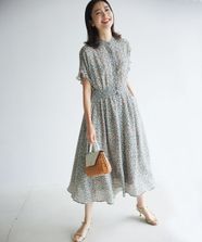 【オンワード】 組曲>ワンピース ミニフラワープリント ワンピース ピンク 2 レディース