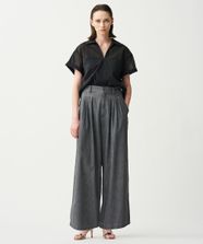 【オンワード】 uncrave>パンツ 【クリスウェブ佳子さん着用・手洗い可】ライトデニム ワイドパンツ グレー 00 レディース