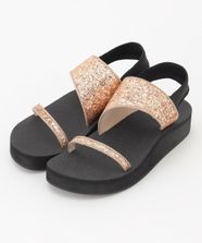 【オンワード】 any SiS>シューズ 【23.0~24.0cm】ボリュームソールレディ サンダル シャンパン 23.5 レディース