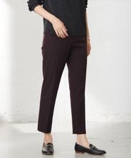 【オンワード】 J.PRESS LADIES>パンツ 【WEB限定カラーあり・洗える】T/Rアルガンシルク テーパード パンツ ワイン 9 レディース