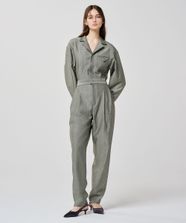 【オンワード】 uncrave>オールインワン・サロペット ヘリンボーンスーツ オールインワン（uncrave WHITE） へリンボーンブラック 2 レディース