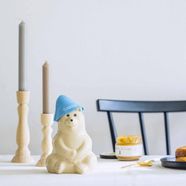 サウナ帽のシロクマ貯金箱〈SeeMONO BLUE〉【送料: 540円+税】