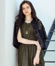 【オンワード】 23区>トップス 【SLOW/一部店舗限定】モチーフレース シャツ ブラック 38 レディース