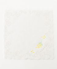 【オンワード】 TOCCA>財布/小物 ELEGANT YELLOW BOUQUET TOWELCHIEF タオルハンカチ ホワイト F レディース