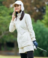【オンワード】 23区GOLF>ジャケット/アウター 【WOMEN】ミドル丈 中綿ブルゾン アイボリー 0 レディース