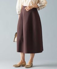 【オンワード】 自由区>スカート 【洗える】ポリエステルホールガーメント スカート ダークブラウン 38 レディース