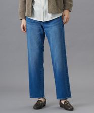 【オンワード】 J.PRESS LADIES>パンツ 【洗える】裏起毛ストレッチ デニム パンツ ユーズド 13 レディース