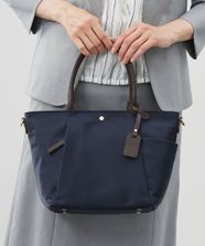 【オンワード】 J.PRESS LADIES>バッグ 【WEB限定・撥水】2wayナイロンMidiumトート バック ネイビー F レディース
